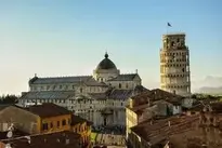 Pisa Leaning Tower Italy background wallpaper