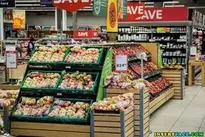 Supermarket background wallpaper