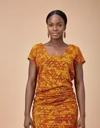 African Attire Dress face swap