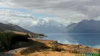 Lake Pukaki Alpine Mount Cook background wallpaper