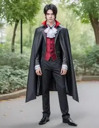 Vampire Boy Cosplay face swap