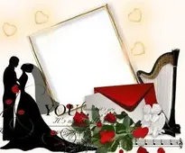 Romantic Wedding Photo Frame