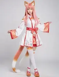 Cosplay Kitsune face swap