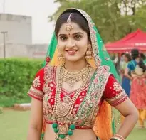 Gujarati Garba Dress For Female face swap