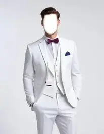 White Wedding Suit For Groom Dress