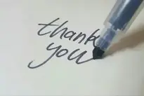 Calligraphy Pen Thanks background wallpaper