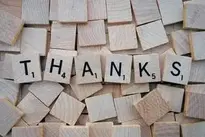Thanks Word Letters background wallpaper