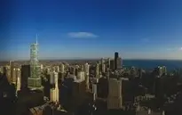 Trump Tower Chicago Cityscape background wallpaper