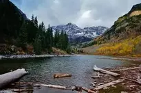Maroon Bells Colorado Aspen background wallpaper