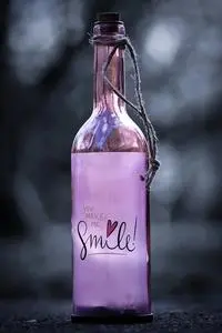 Bottle, Message, Smile, Laugh, Joyful phone wallpaper