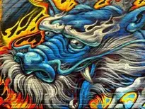 Dragon Editorial Graffiti Drawing wallpaper