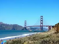 Golden Gate Bridge Pacific Ocean Bridge background wallpaper