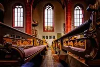 Church Benches Church Pews background wallpaper