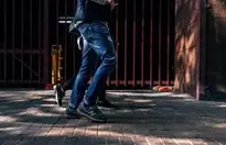 People Walking Sidewalk background wallpaper