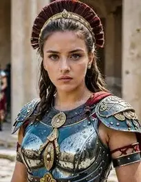 Female Roman Warrior face swap