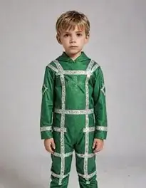 Green Cross Code Boy Fancy Dress face swap