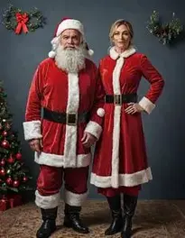 Mr And Mrs Santa face swap