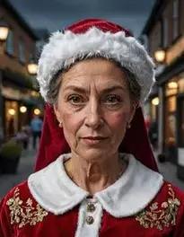 Mrs Santa Fancy Dress face swap