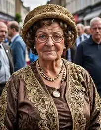 Mrs Brown Fancy Dress face swap