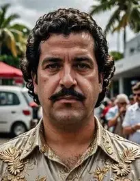 Pablo Escobar Fancy Dress face swap