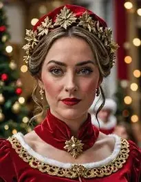 Mrs Christmas Fancy Dress face swap