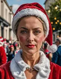 Mrs Santa Fancy Dress face swap