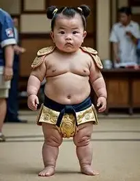 Child Sumo Wrestler face swap