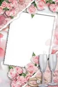 Beautiful Transparent Wedding Photo Frame