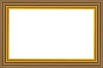 Brown Gold Frame PNG Clip Art Image