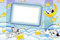 Kids Transparent Frame with Dalmations