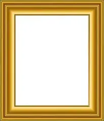 Old Gold Frame Transparent PNG Image