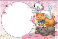 Three Cute Kittens Transparent Child Frame