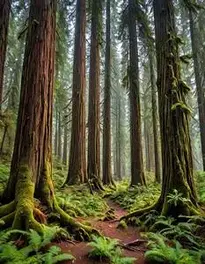 Pacific Northwest Forest Wallpaper