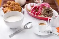 Sweet Breakfast Milk and Coffee Background. Add your photos (2000x1335px)
