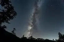 Milky Way Galaxy Dark Nebula Background