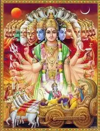 God Sri Krishna And Arjuan Background. Add Your Photos