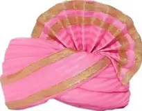 Pink Pagdi Wedding Turban On Your Photo