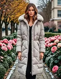 Woman Winter Coats Extreme Cold face swap