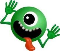 Alien, Green, Smiley, Monster, Cartoon. Add to your photo
