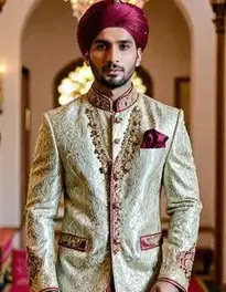 Wedding Sherwani Pagri face swap