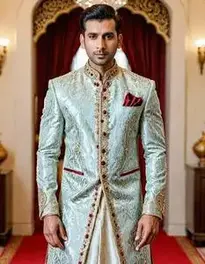 Sherwani Indo Western Style face swap