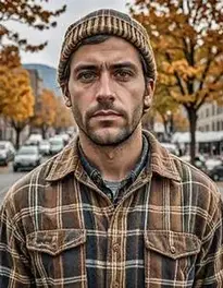 Flannel Style Man face swap