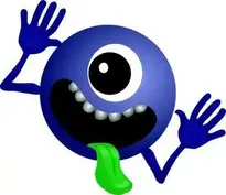 Alien, Dark Blue, Smiley, Monster. Add to your photo