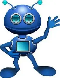 Alien, Robot, Android, Antennae, Blue. Add to your photo