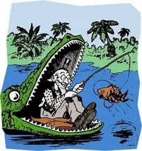 Alligator, Cartoon, Crocodile, Danger. Add to your photo