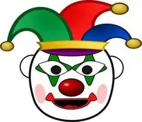 Clown, Happy, Head, Cartoon, Clip Art. Add to your photo