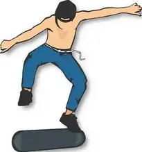 Skater, Kick Flip, Shirtless, Skateboard. Add to your photo