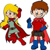 Drawing, Superhero, Super Heroine. Add to your photo