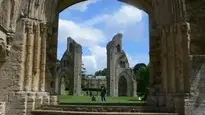 England Glastonbury Abbey Somerset wallpaper