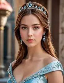 Aline Princess Dress face swap
